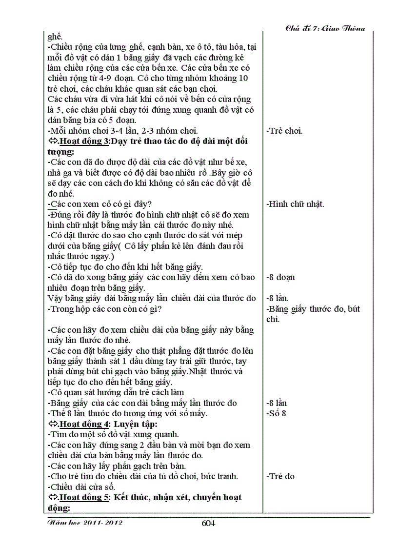 image for page Giáo an luật lệ giao thông 5 tuổi