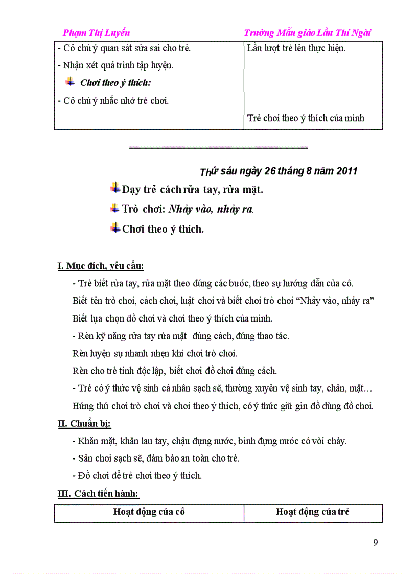 image for page Giáo án mầm non tuần 2