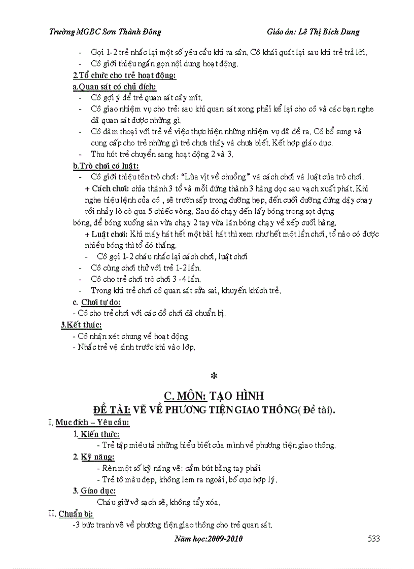 image for page Giáo án mẫu giáo trọn bộ