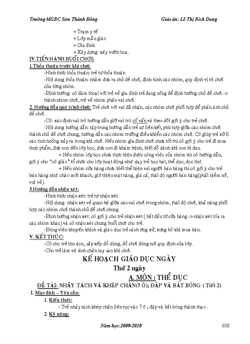 image for page Giáo án mẫu giáo trọn bộ