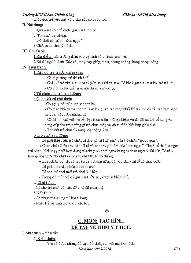 image for page Giáo án mẫu giáo trọn bộ