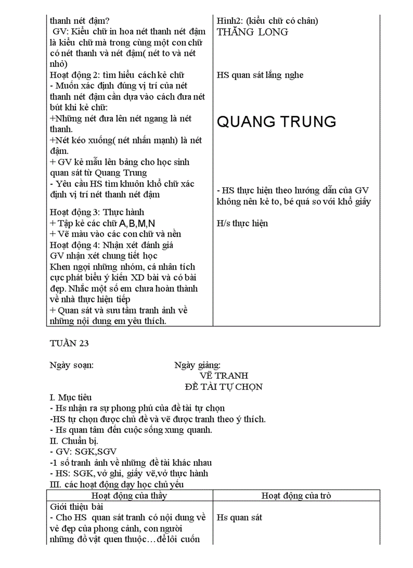 image for page Giáo án Mĩ thuật Lớp 5 trọn bộ