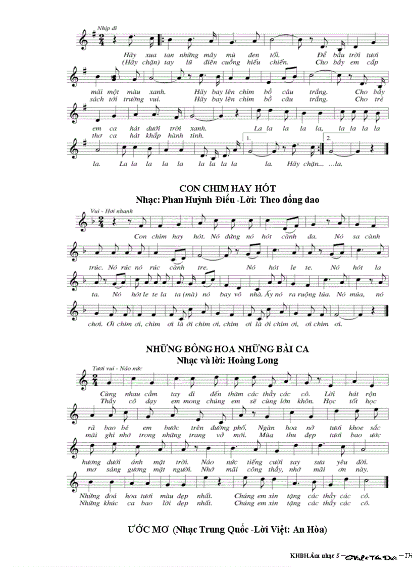 image for page Giáo án môn âm nhạc lớp 5