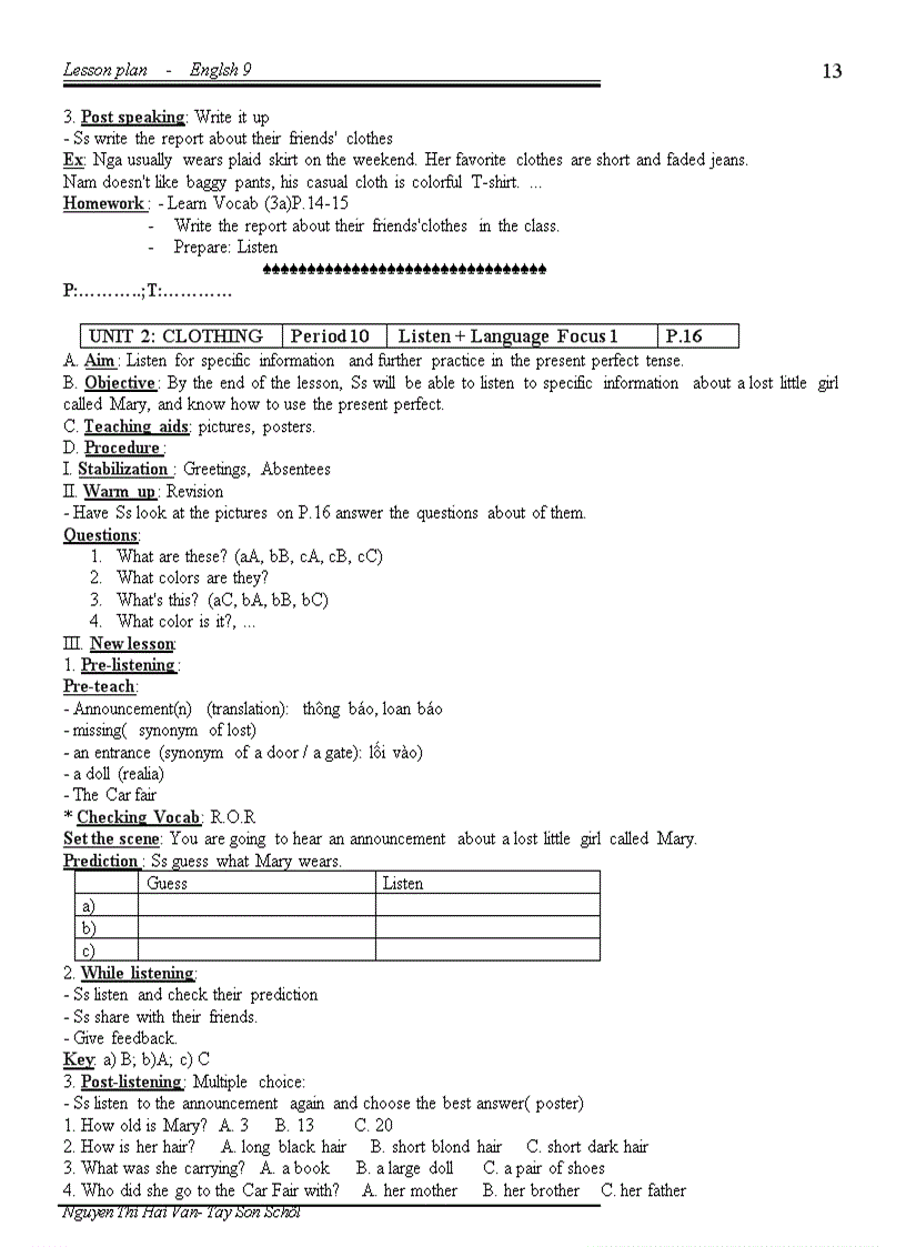 image for page Giao an mon anh 9