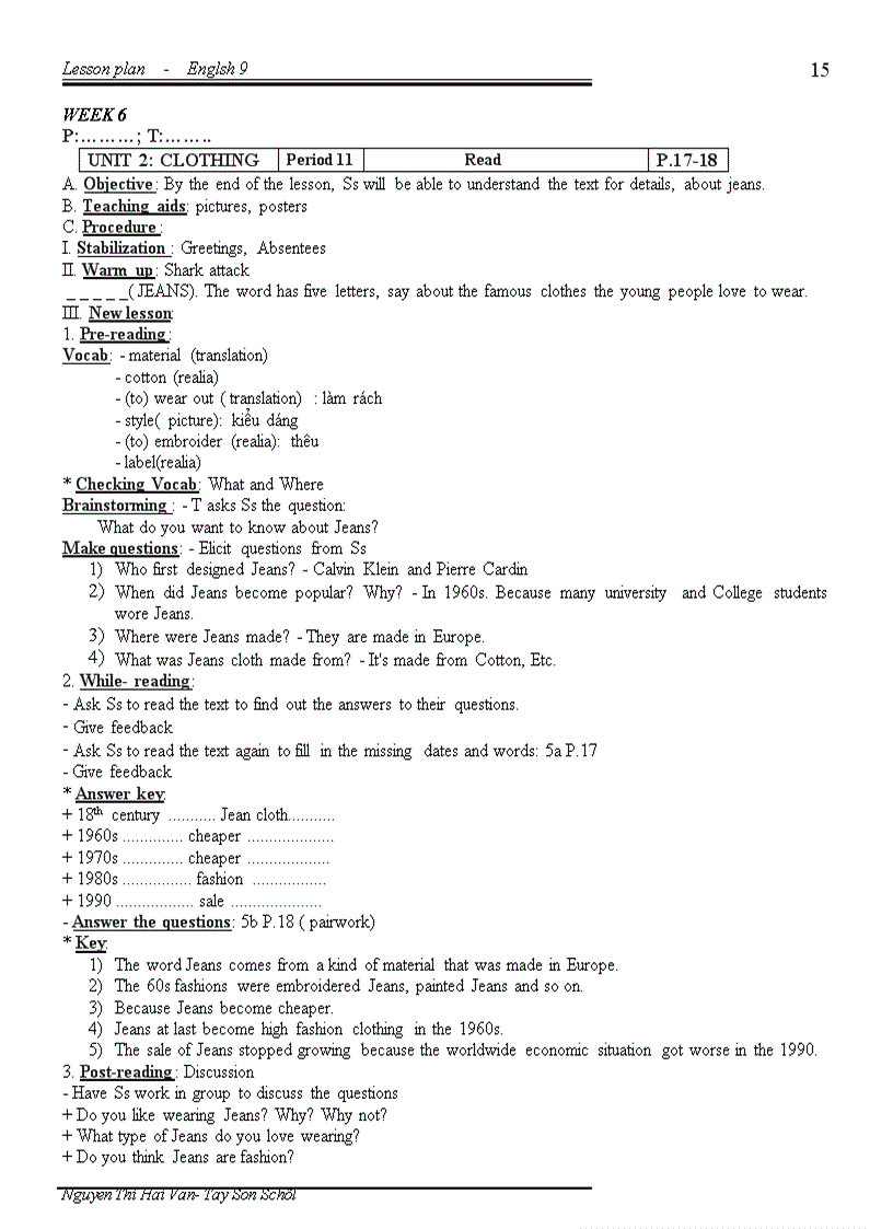 image for page Giao an mon anh 9