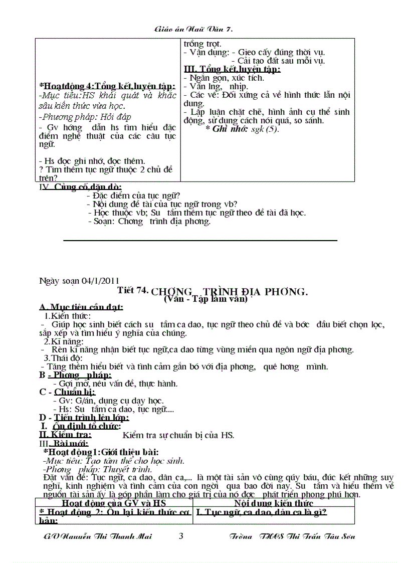 image for page Giáo án ngữ văn 7 chuẩn KT KN