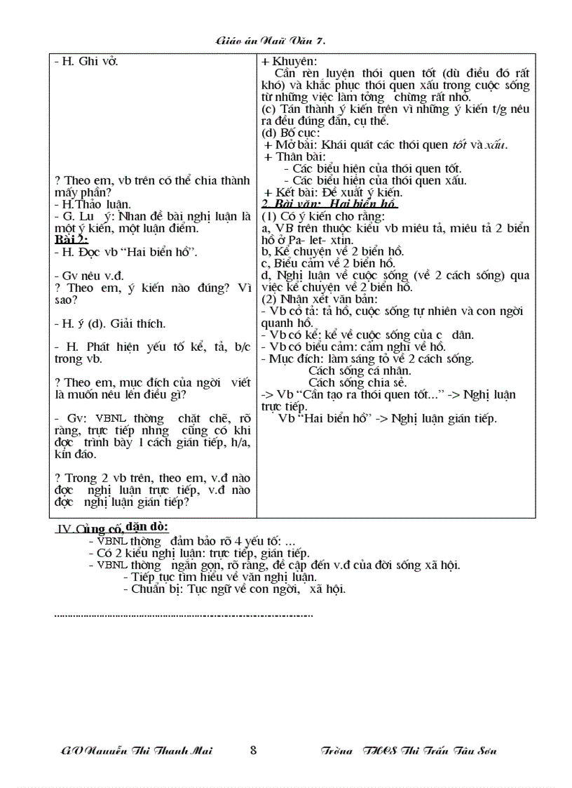image for page Giáo án ngữ văn 7 chuẩn KT KN