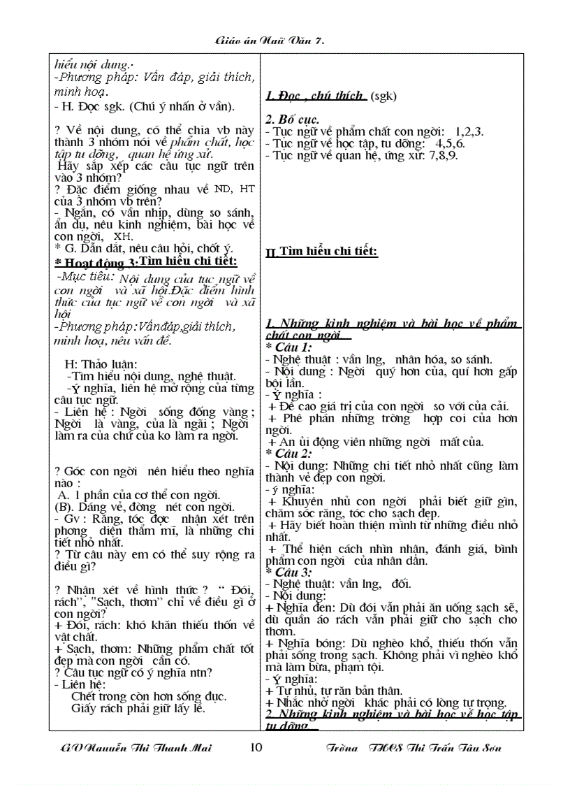 image for page Giáo án ngữ văn 7 chuẩn KT KN