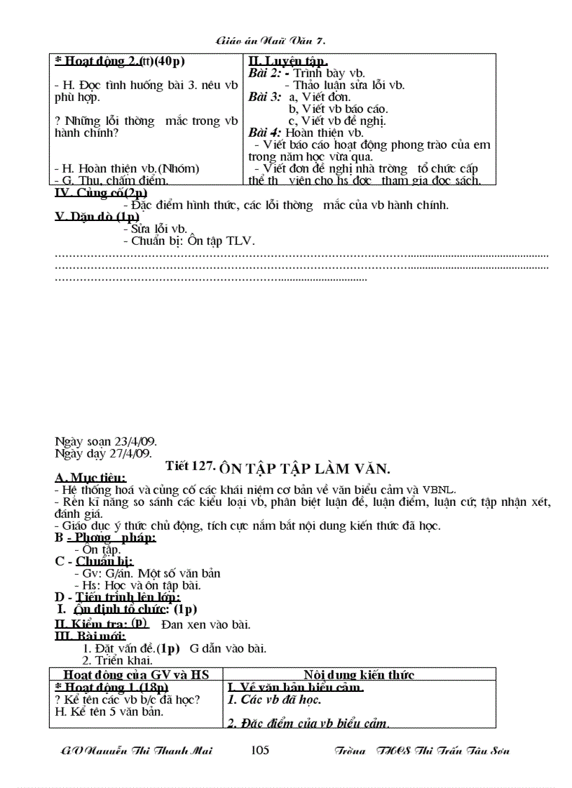 image for page Giáo án ngữ văn 7 chuẩn KT KN