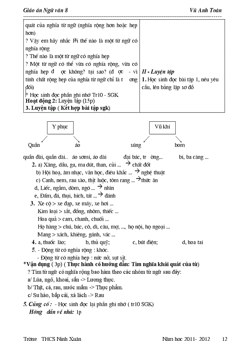 image for page Giáo án Ngữ văn 8