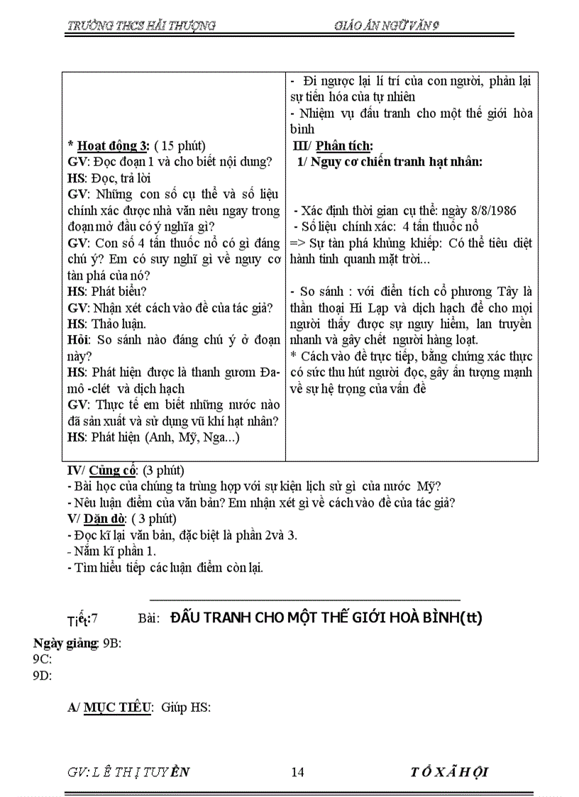 image for page Giáo án Ngữ Văn 9 trọn bộ