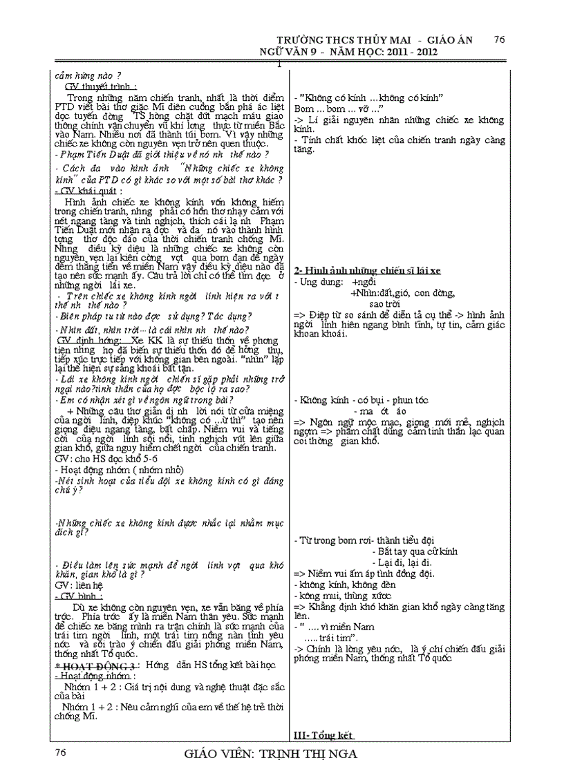 image for page Giáo án Ngữ văn 9