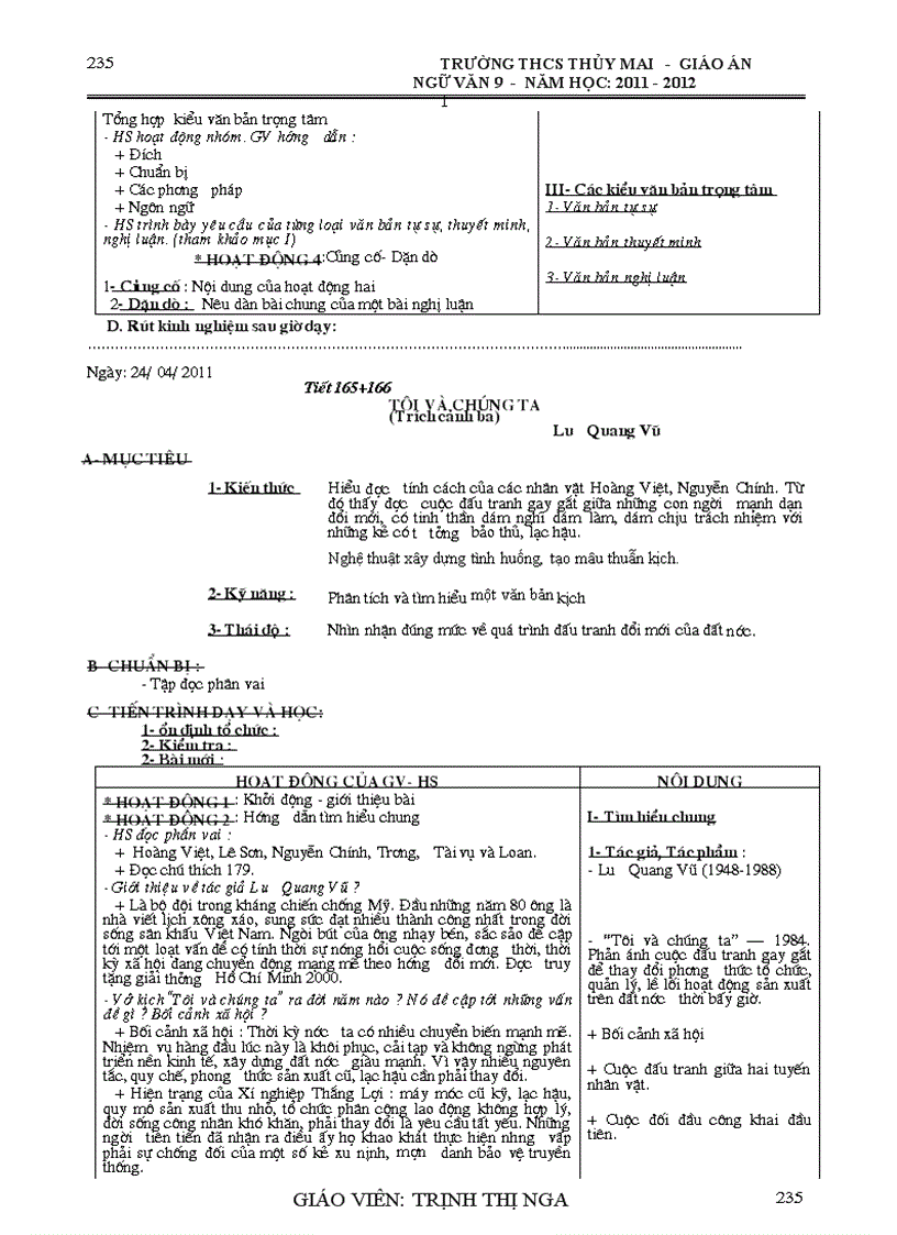 image for page Giáo án Ngữ văn 9