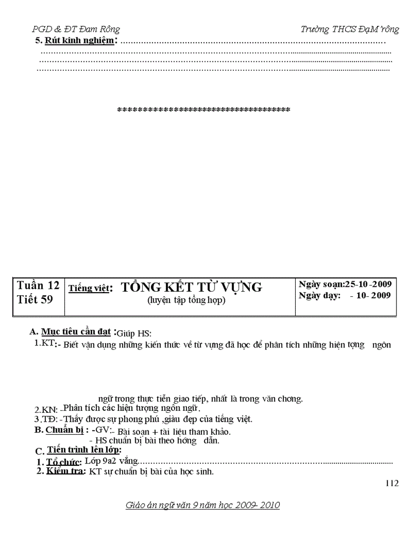 image for page Giáo án NV 9