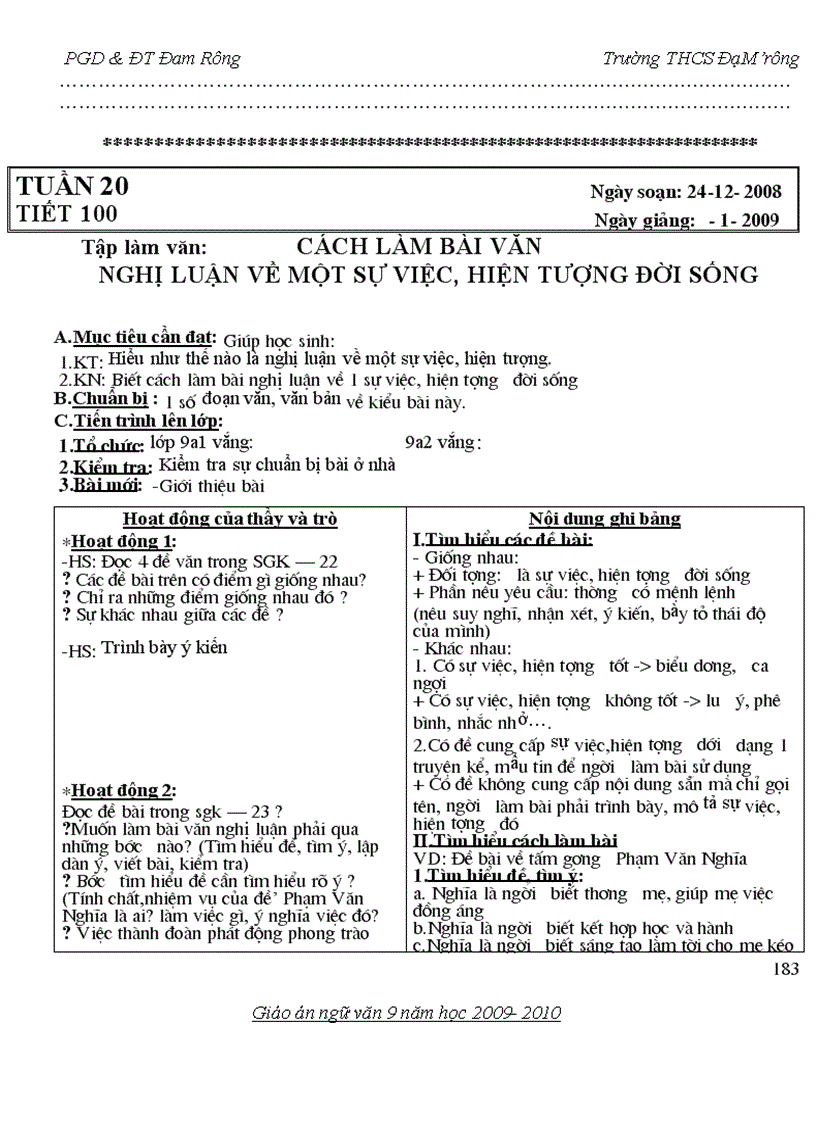 image for page Giáo án NV 9