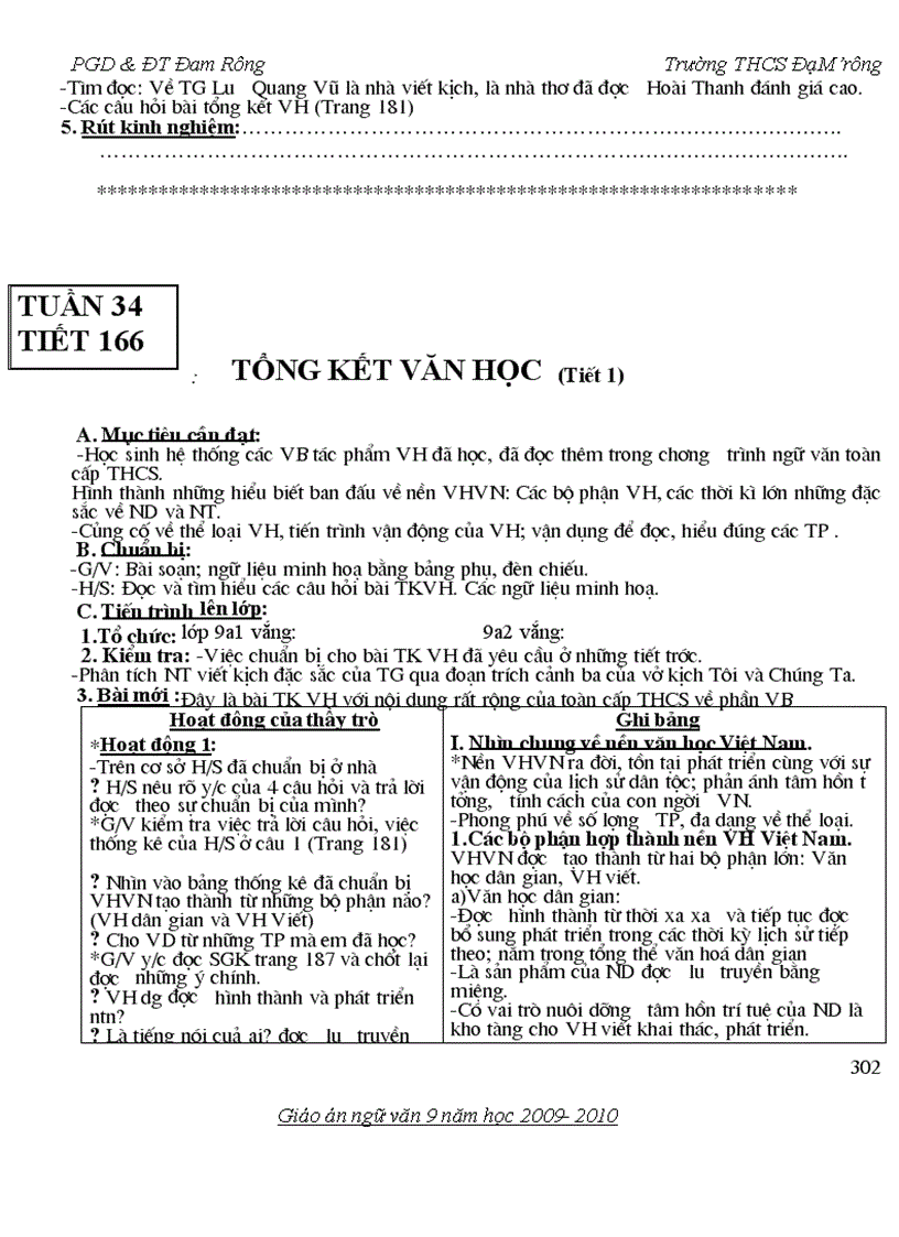 image for page Giáo án NV 9