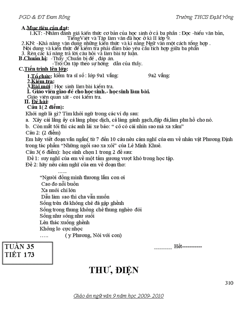 image for page Giáo án NV 9