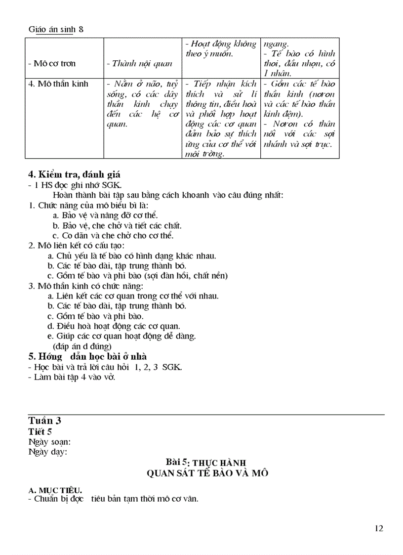 image for page Giáo án sinh 8 Hot hot