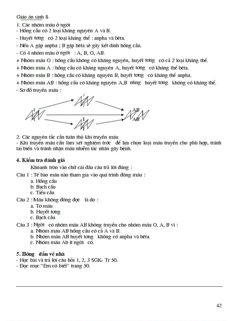 image for page Giáo án sinh 8 Hot hot