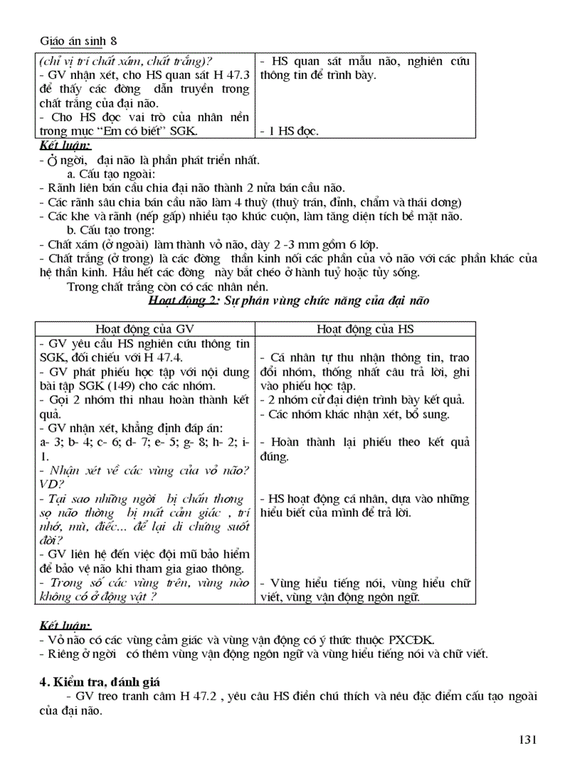 image for page Giáo án sinh 8 Hot hot