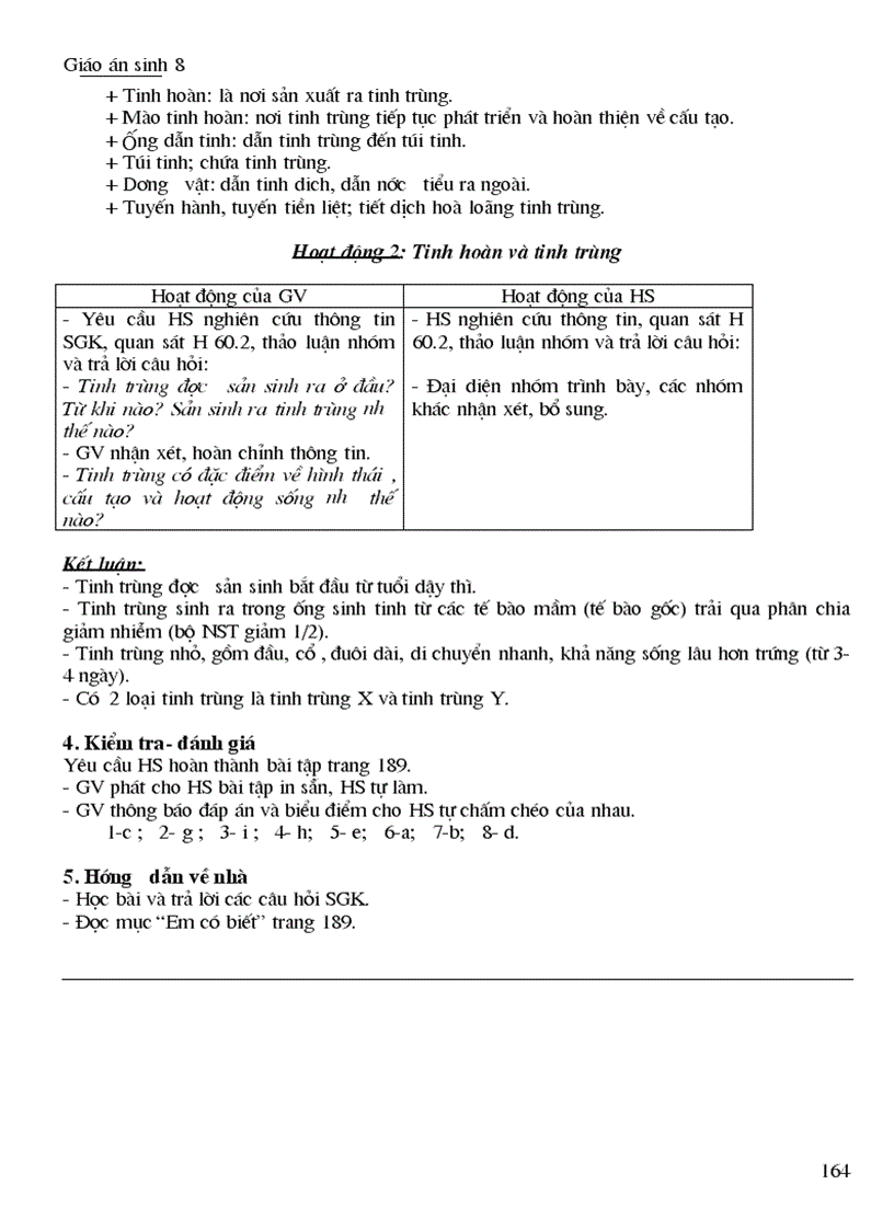 image for page Giáo án sinh 8 Hot hot