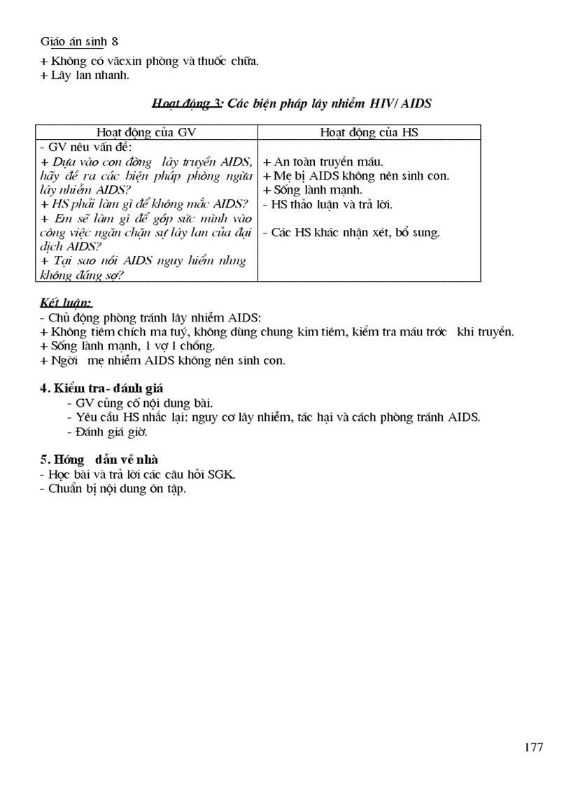 image for page Giáo án sinh 8 Hot hot