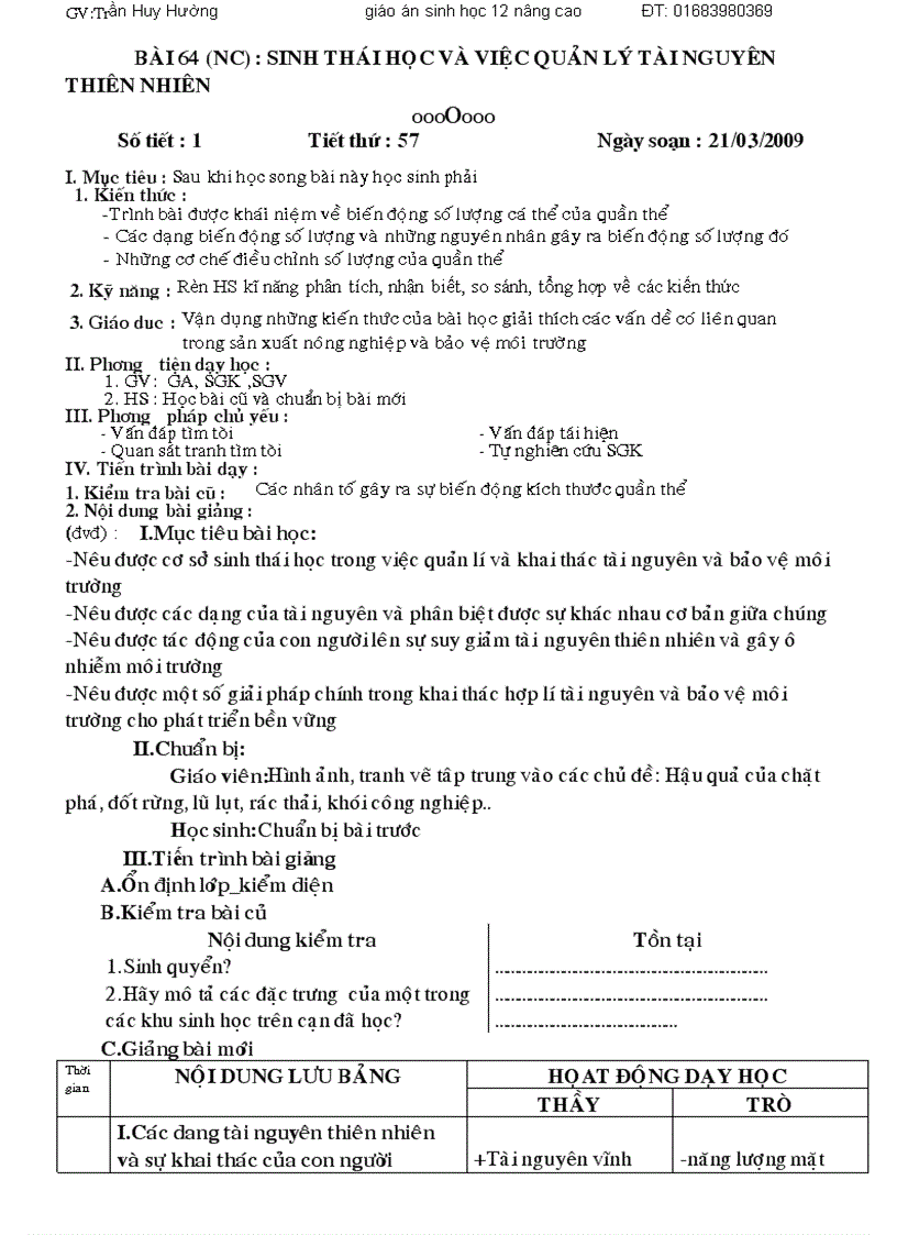 image for page Giao an sinh hoc 12 nang cao