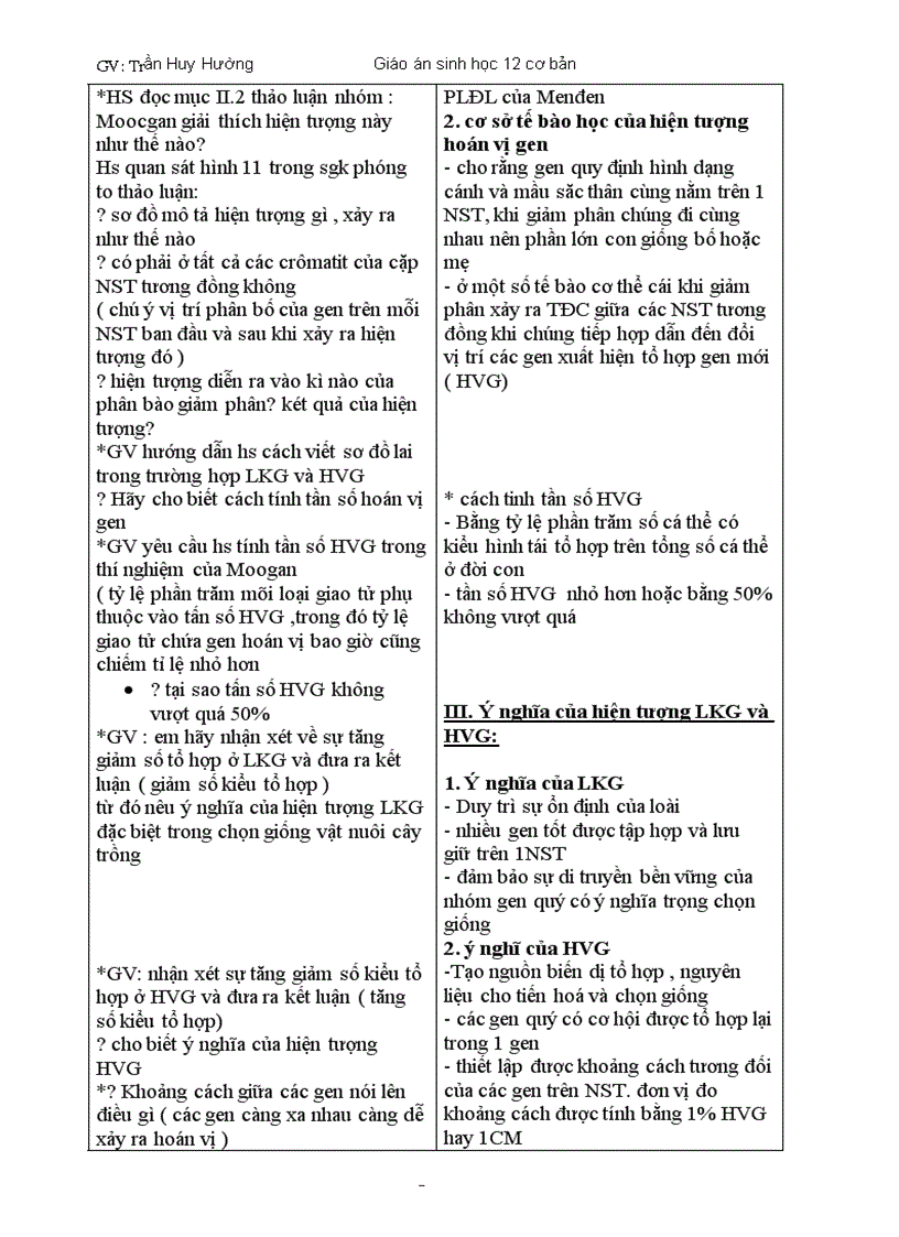 image for page Giao an sinh hoc 12