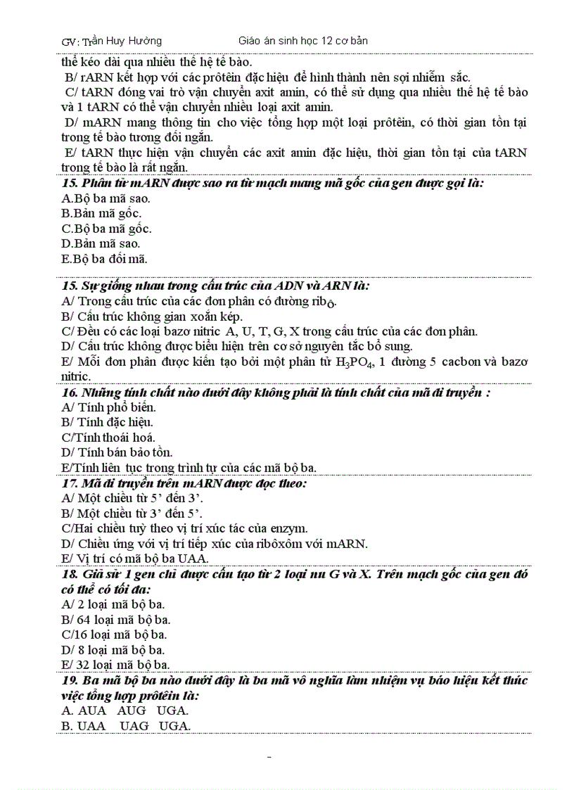 image for page Giao an sinh hoc 12