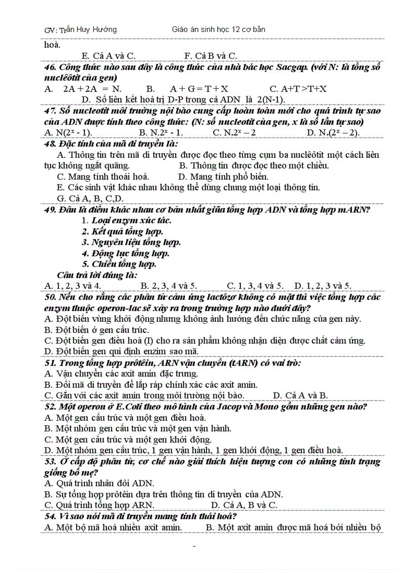 image for page Giao an sinh hoc 12