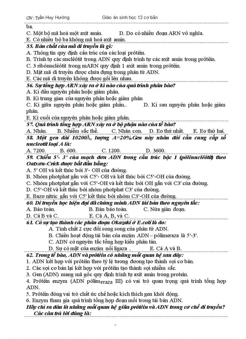 image for page Giao an sinh hoc 12