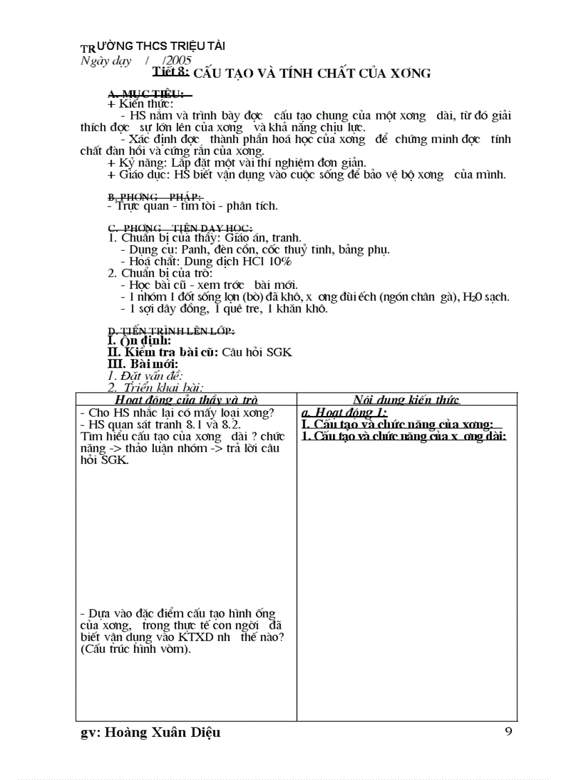 image for page Giao an sinh hoc lop 8