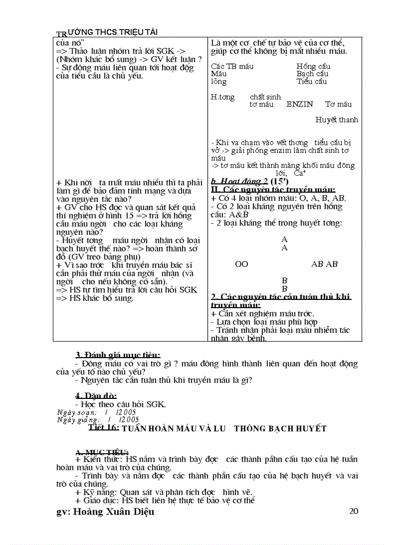 image for page Giao an sinh hoc lop 8