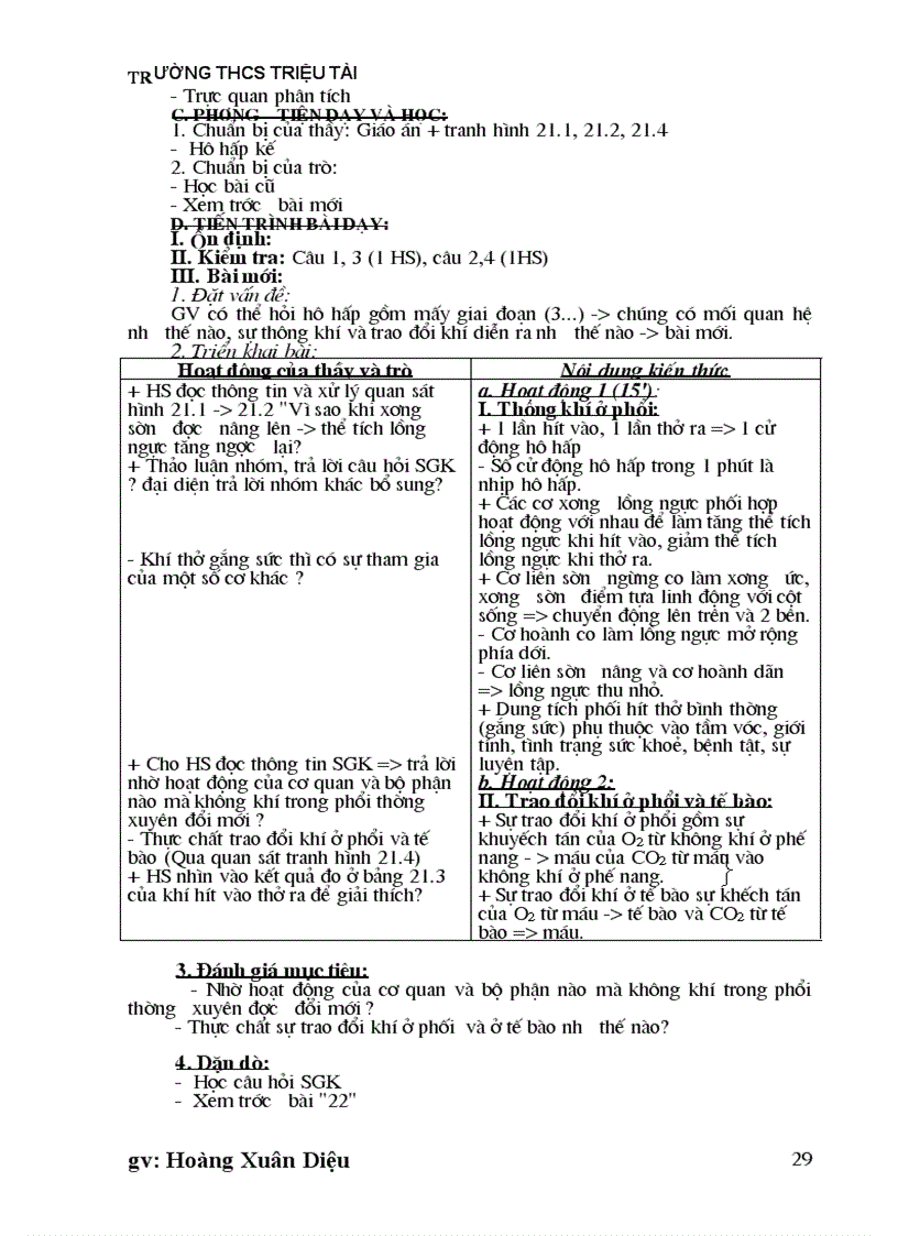 image for page Giao an sinh hoc lop 8