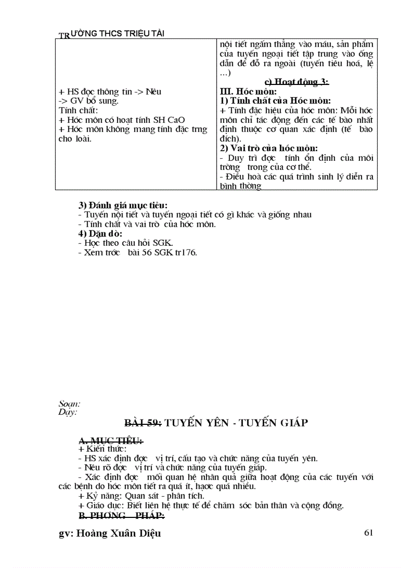 image for page Giao an sinh hoc lop 8