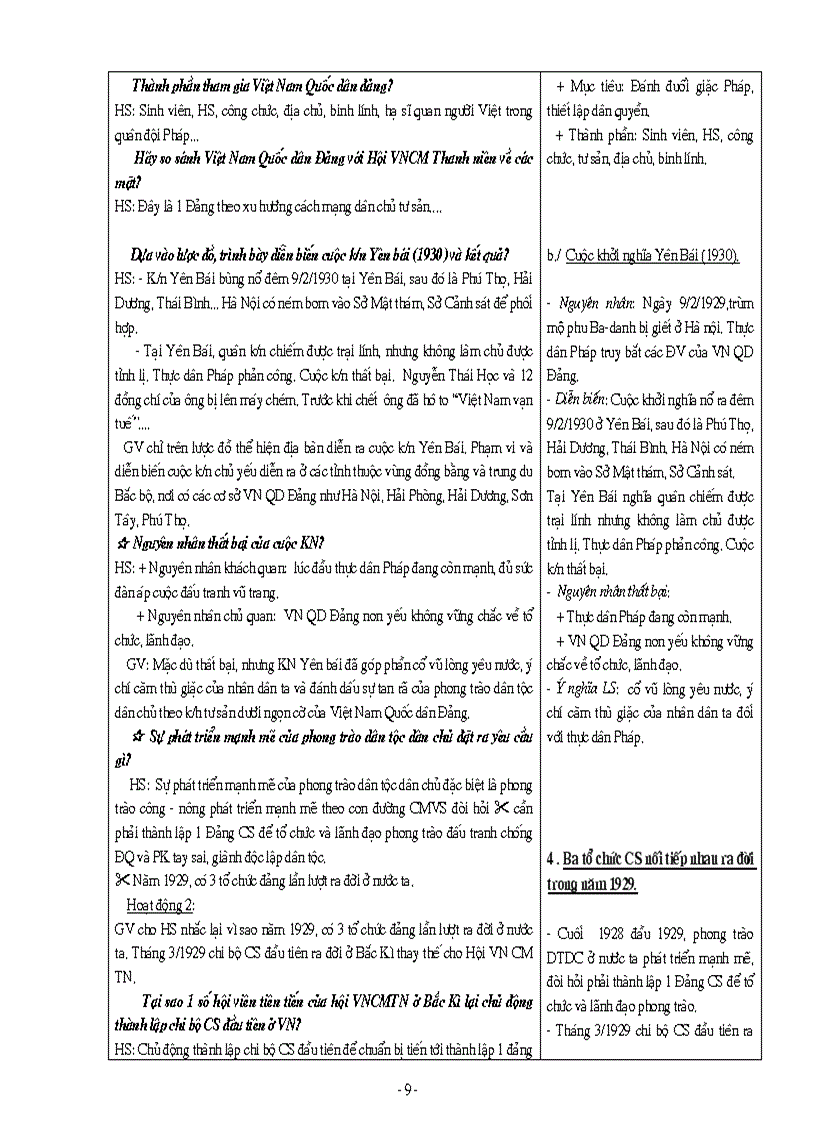 image for page Giáo án Sử 9 HK II