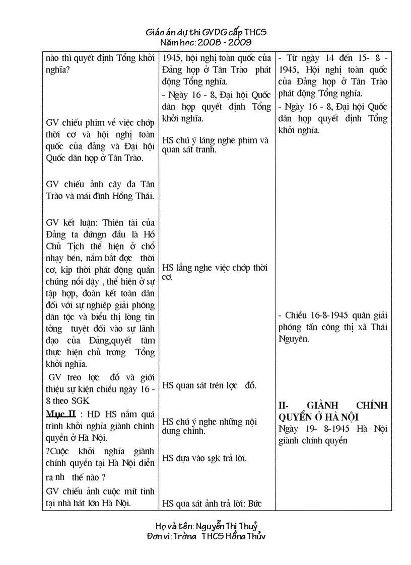 image for page Giao an Su 9 Thi GVG