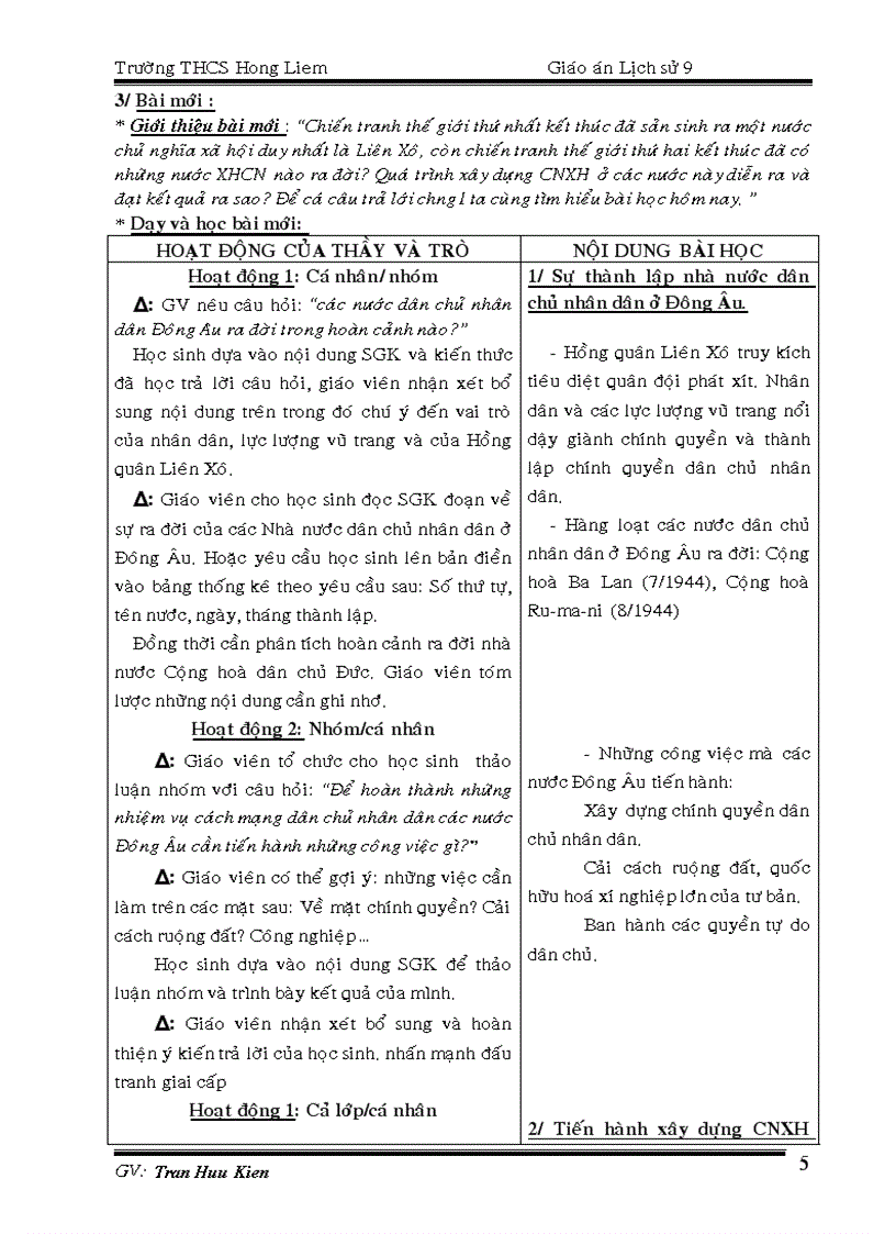 image for page Giao an su 9