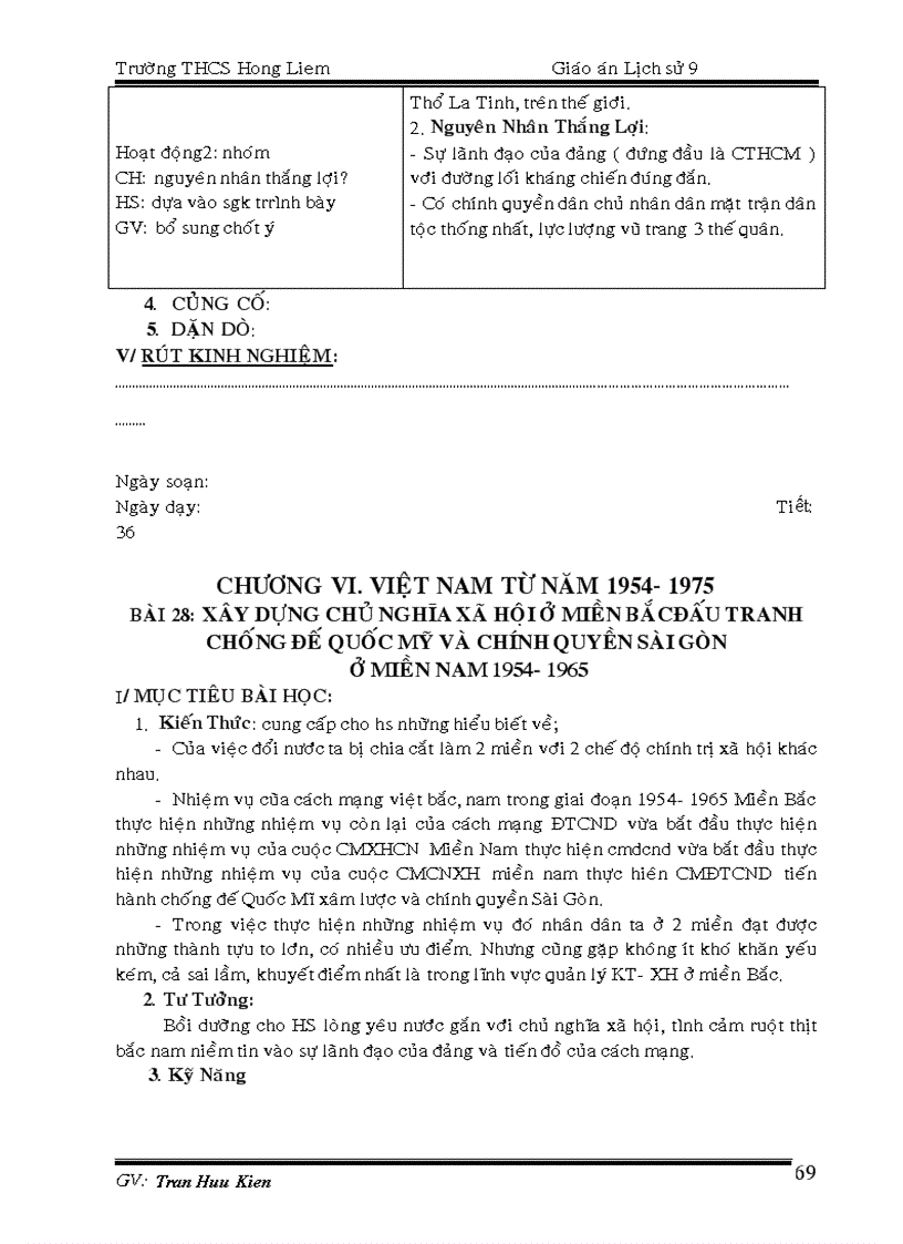 image for page Giao an su 9