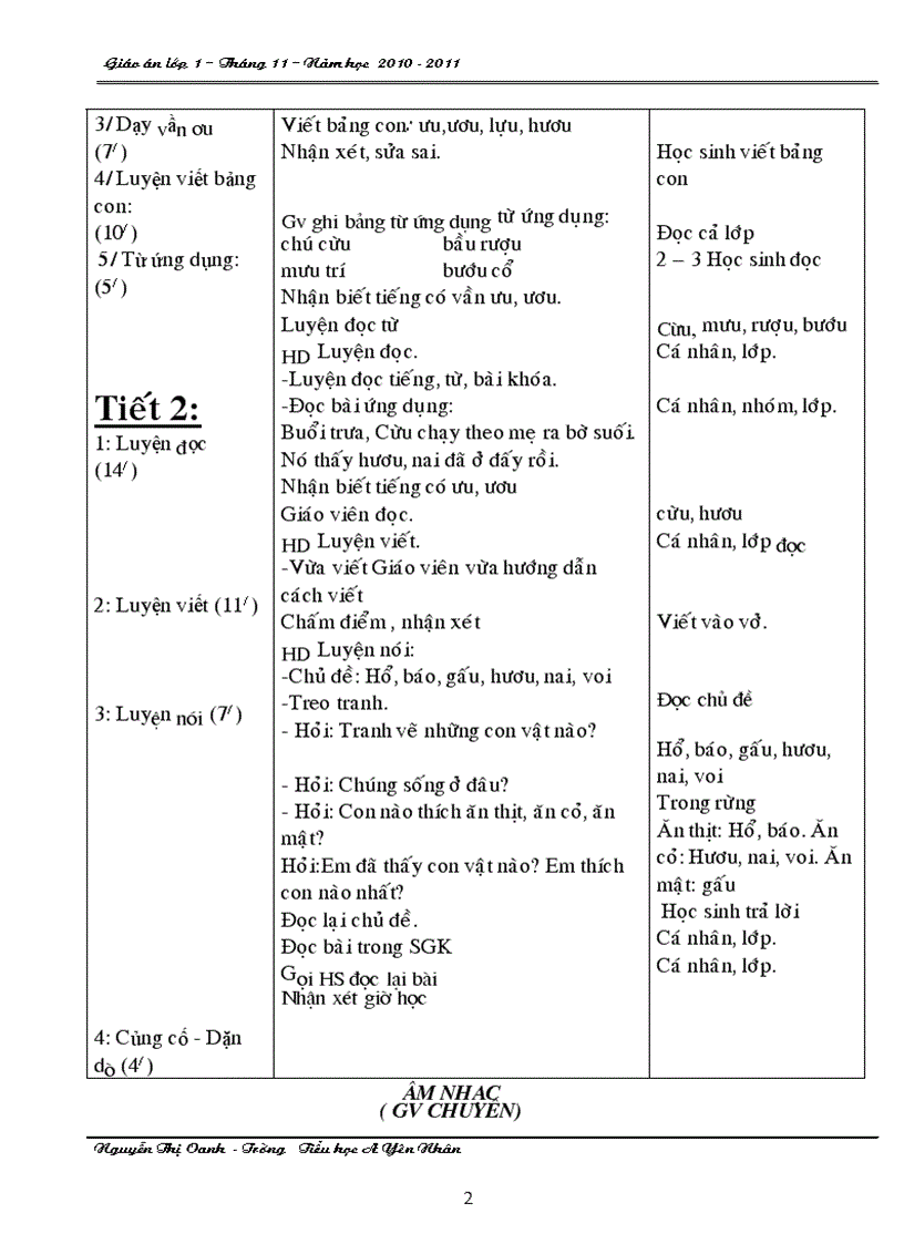 image for page Giao an thang 11 lop 1