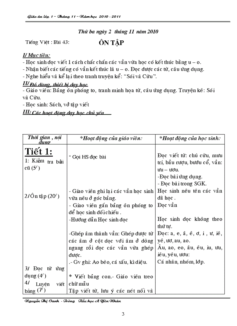 image for page Giao an thang 11 lop 1