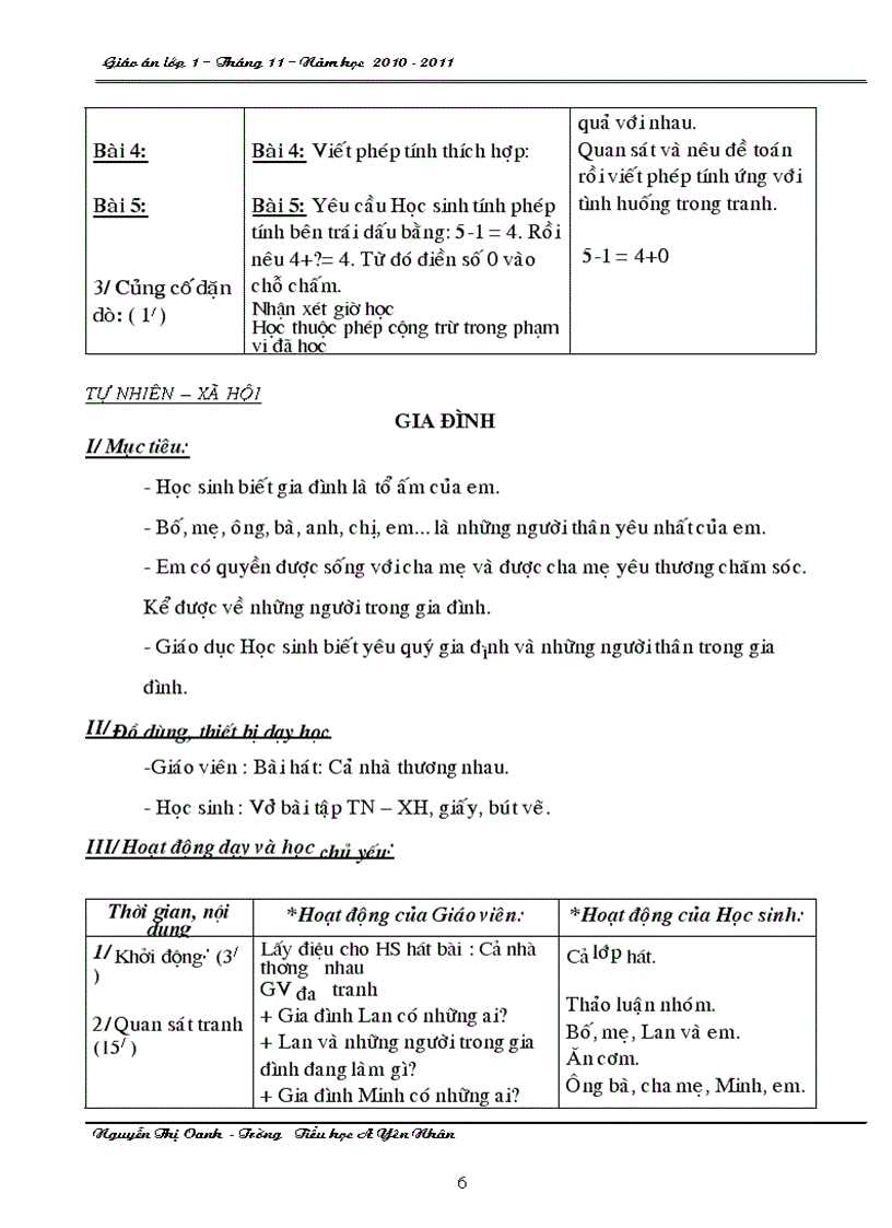 image for page Giao an thang 11 lop 1