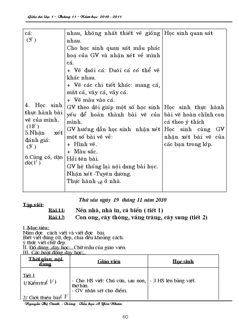 image for page Giao an thang 11 lop 1
