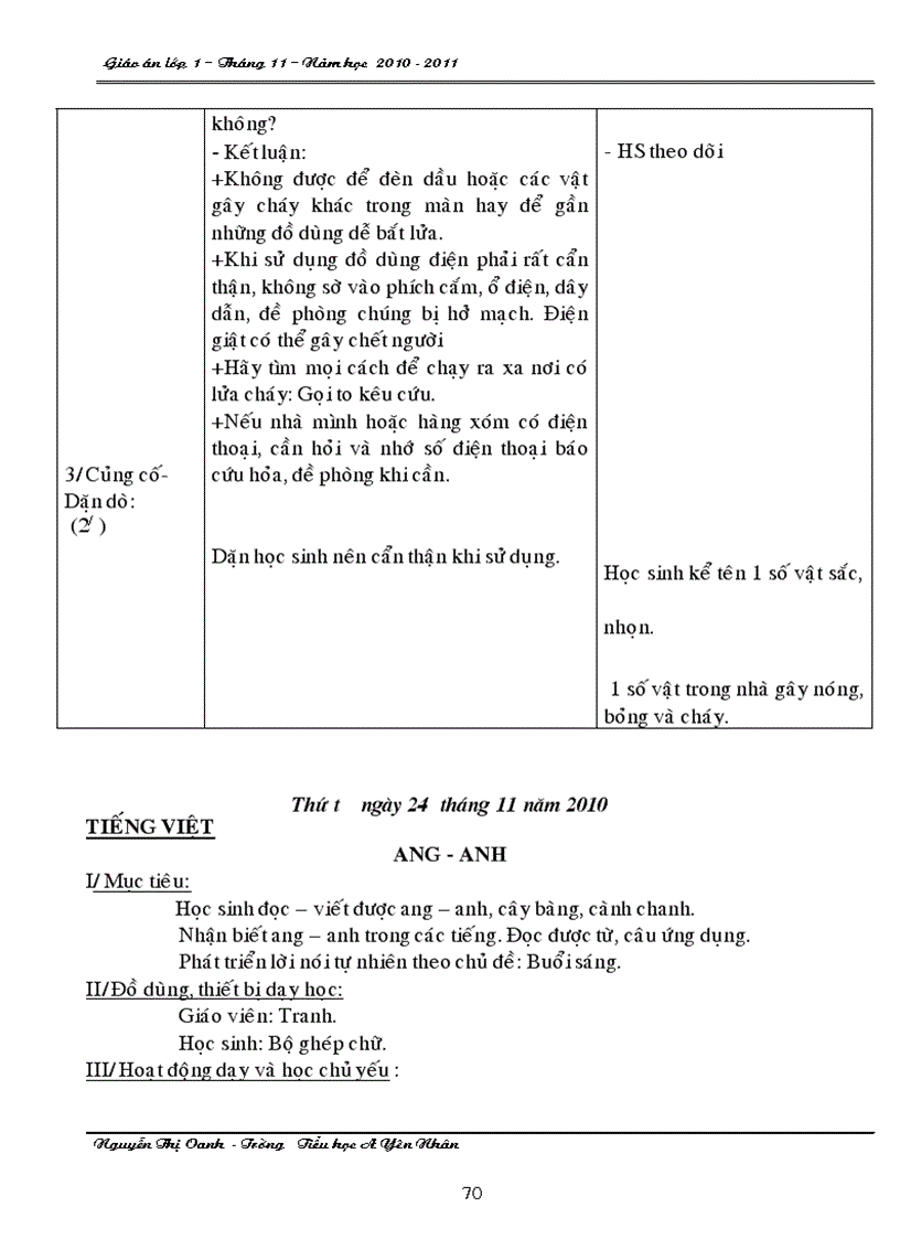 image for page Giao an thang 11 lop 1