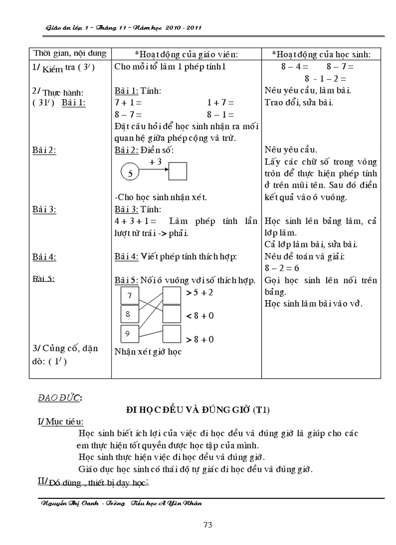 image for page Giao an thang 11 lop 1