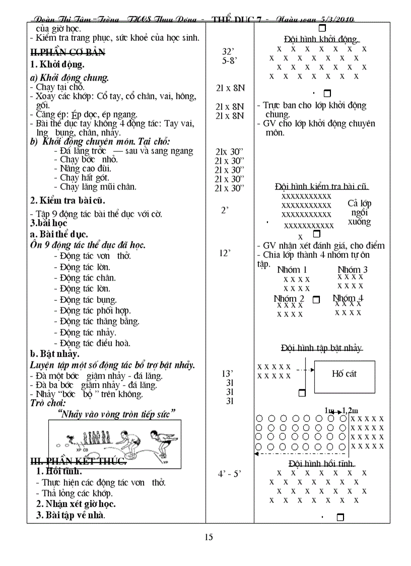 image for page Giáo án thể dục 7 ki2