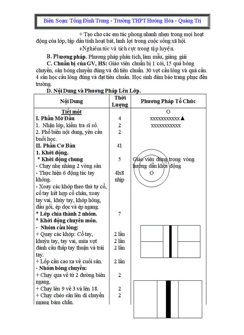 image for page Giáo án thể dục khối 10
