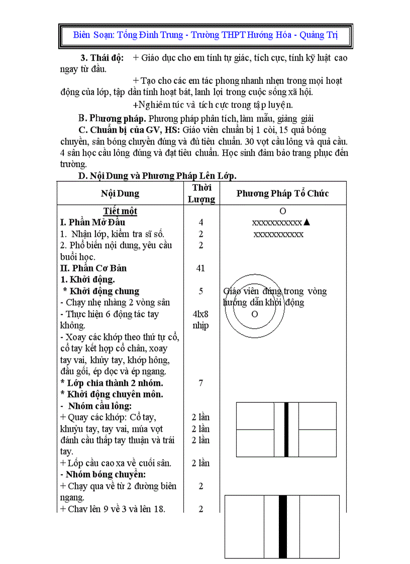 image for page Giáo án thể dục khối 10