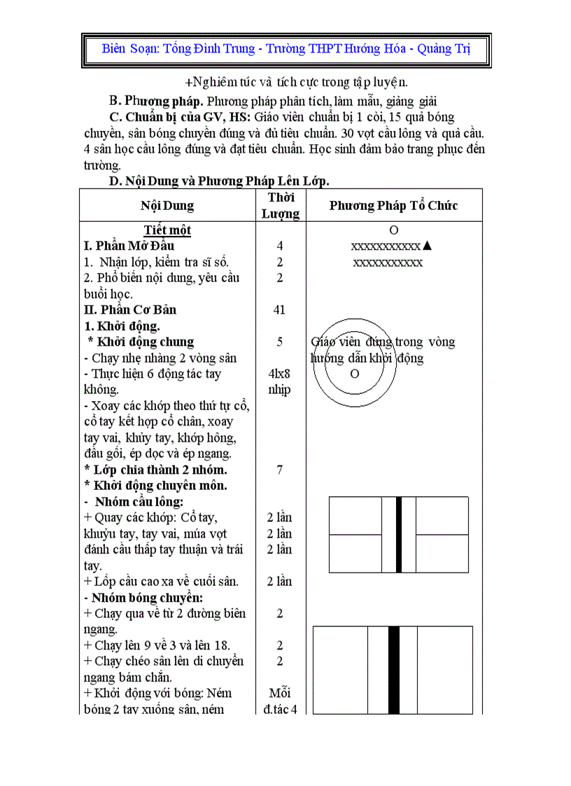 image for page Giáo án thể dục khối 10
