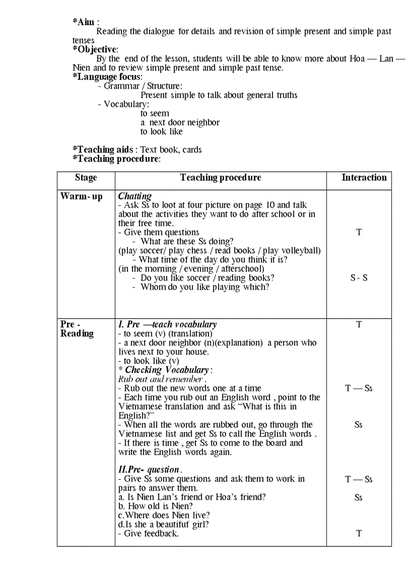 image for page Giao an tieng anh 8 Theo PPCT moi